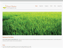 Tablet Screenshot of firstchoicefoods.in